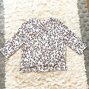 Finn & Grace leopard print blouse